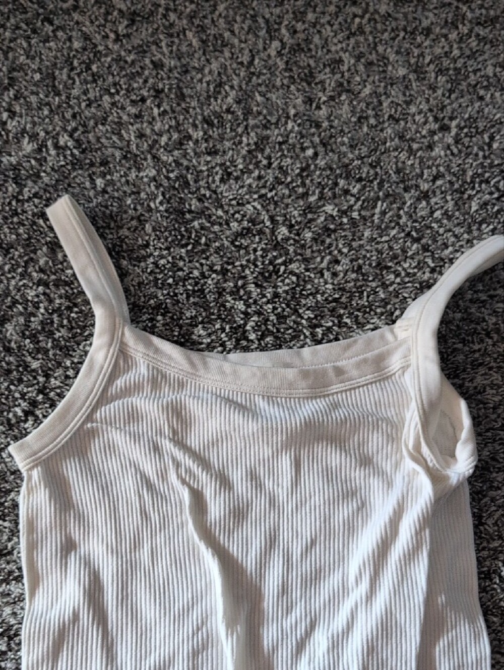 SO Cream Ribbed Tank Bodysuit - Picture 2 of 3